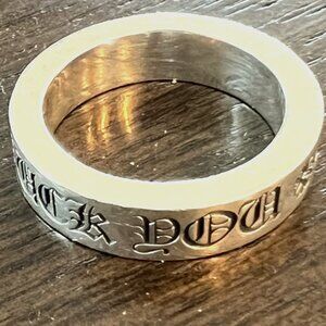 CHROME HEARTS "F@@K Y@U" 925 sterling silver ring size 10.5